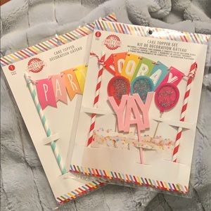 2/$15 - Cake Topper Sets